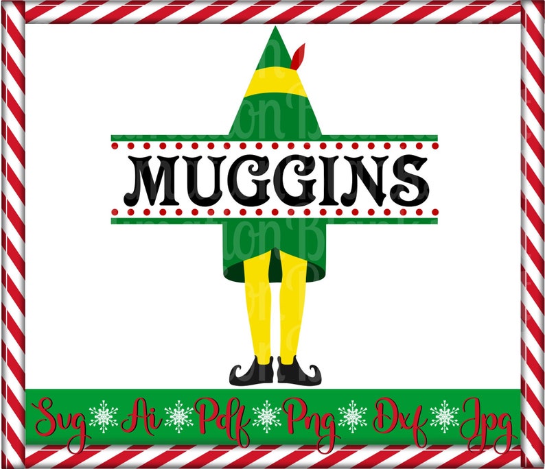 Download Buddy the Elf Svg Split Monogram Svg CHRISTMAS Svg Cricut | Etsy