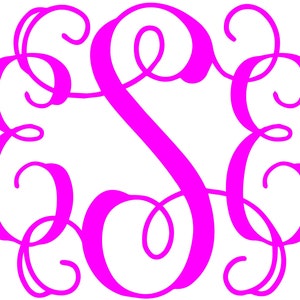 Download Vine Monogram Font Etsy