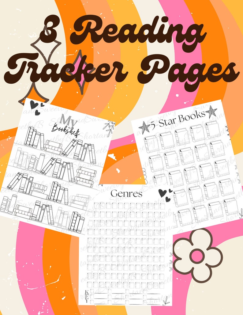Digital Reading Journal | Book Tracker Instant Download - Etsy