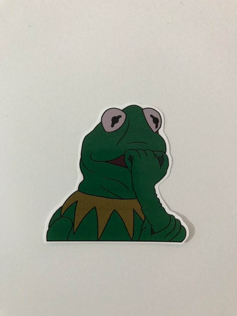 Meme Assorted Stickers Inner Demon Kermit Worried Kermit | Etsy