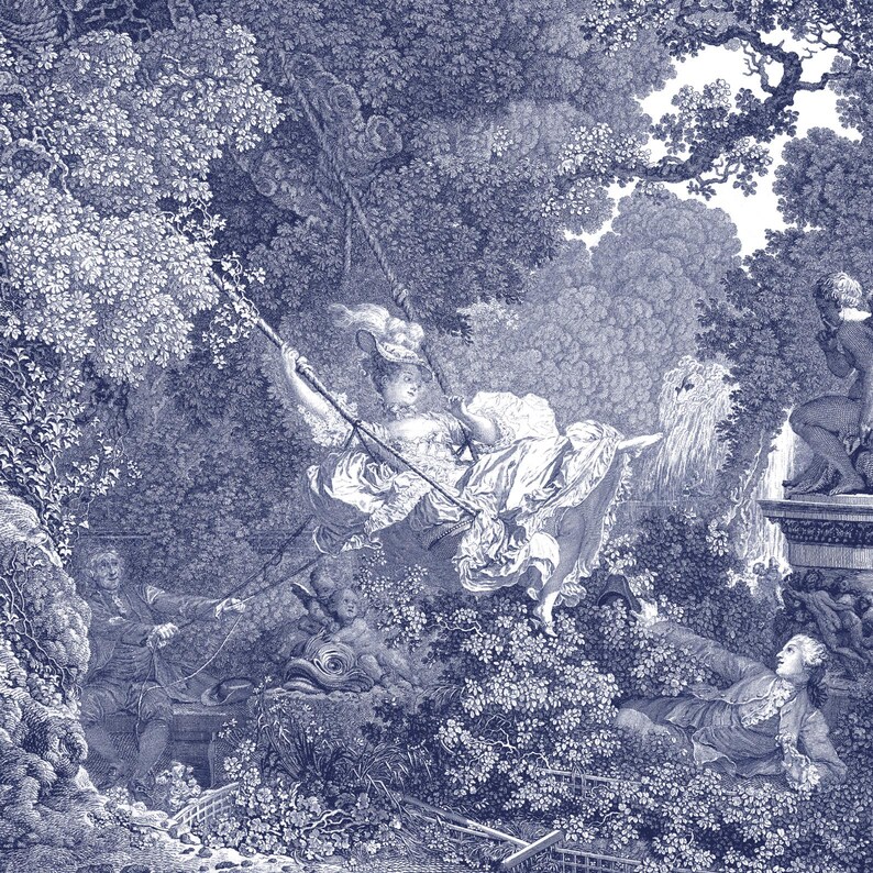 Printable Rococo Wall Art – the Swing | Versailles 18th Century French ...