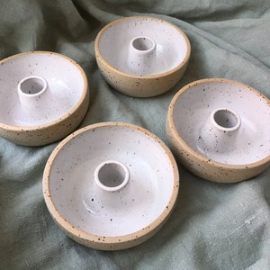 Hopies Stoneware Handmade Rustic Candle Holder, Taper Candle Holder, Ceramic Candle Holder, Pottery Candle Holder, Nordic, Made to Order