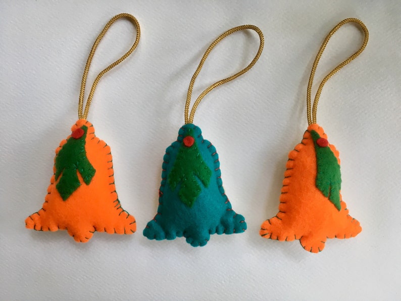 Art Jingle bells Dog Christmas Decor HANDMADE needle felted