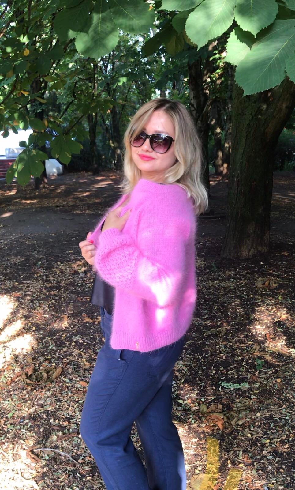 Angora Cardigan, Womens Wrap Cardigan, Pink Sweater, Open Front