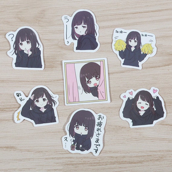 Canada Seller Kawaii Menhera-chan Stickers japanese -  Sweden