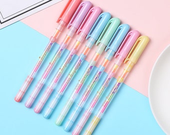ABJI Glitter Gel Pens, 48-Color Neon Glitter Pens Fine Tip Art