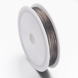 50 MetersTiger Tail Craft Wire, Nylon-coated Steel, Stainless Steel Craft Wire, for Beading Jewelry Craft Making