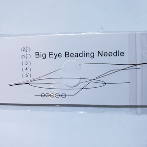 Stainless Steel Big Eye Beading Needles