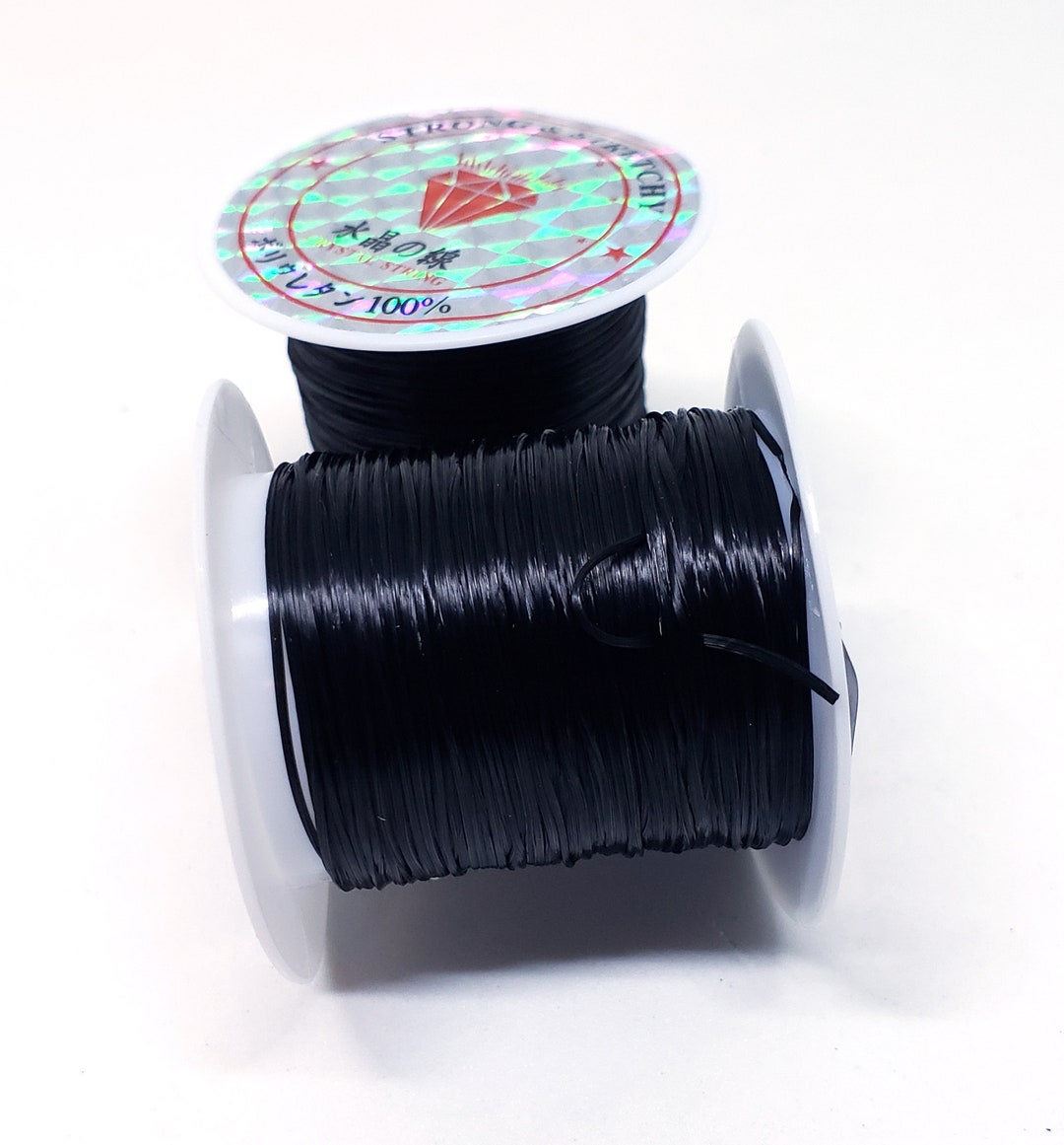 Elastic Fiber, Stretchy Elastic Beading Thread, Black or White - Etsy