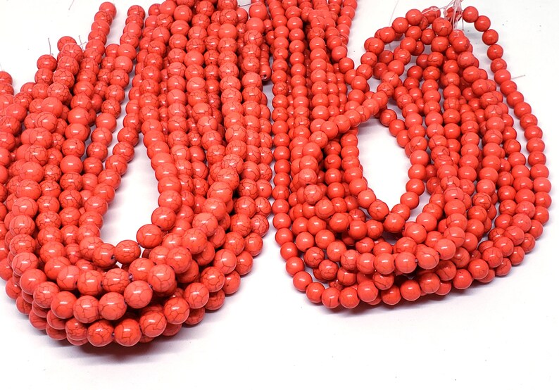 Turquoise Beads Turquoise Gemstone Turquoise Round Bead Strands 8mm to 10mm Stone Beads Stone Round Beads Coral Stone Beads