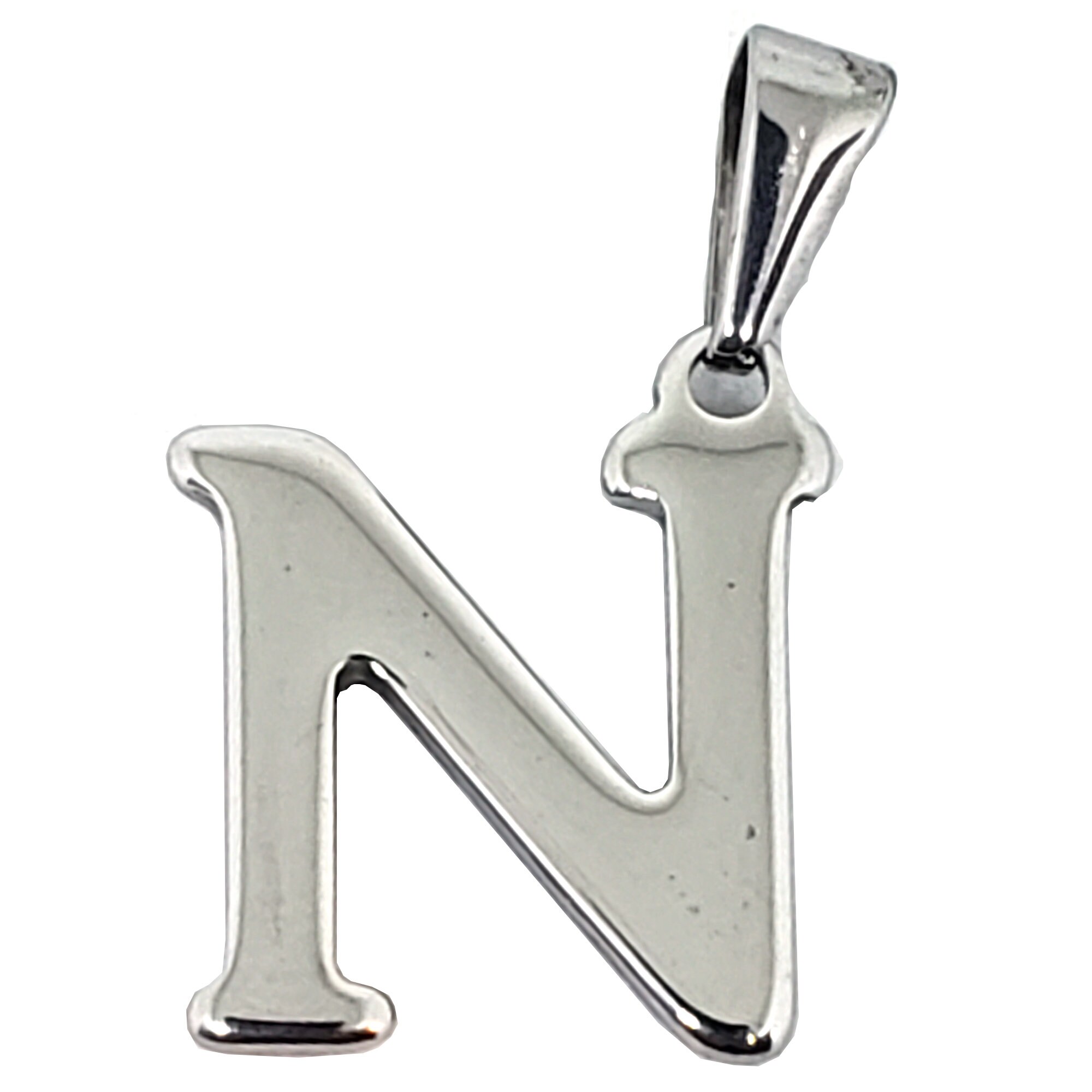 Alphabet Pendants Initial Letter Charms Stainless Steel Etsy