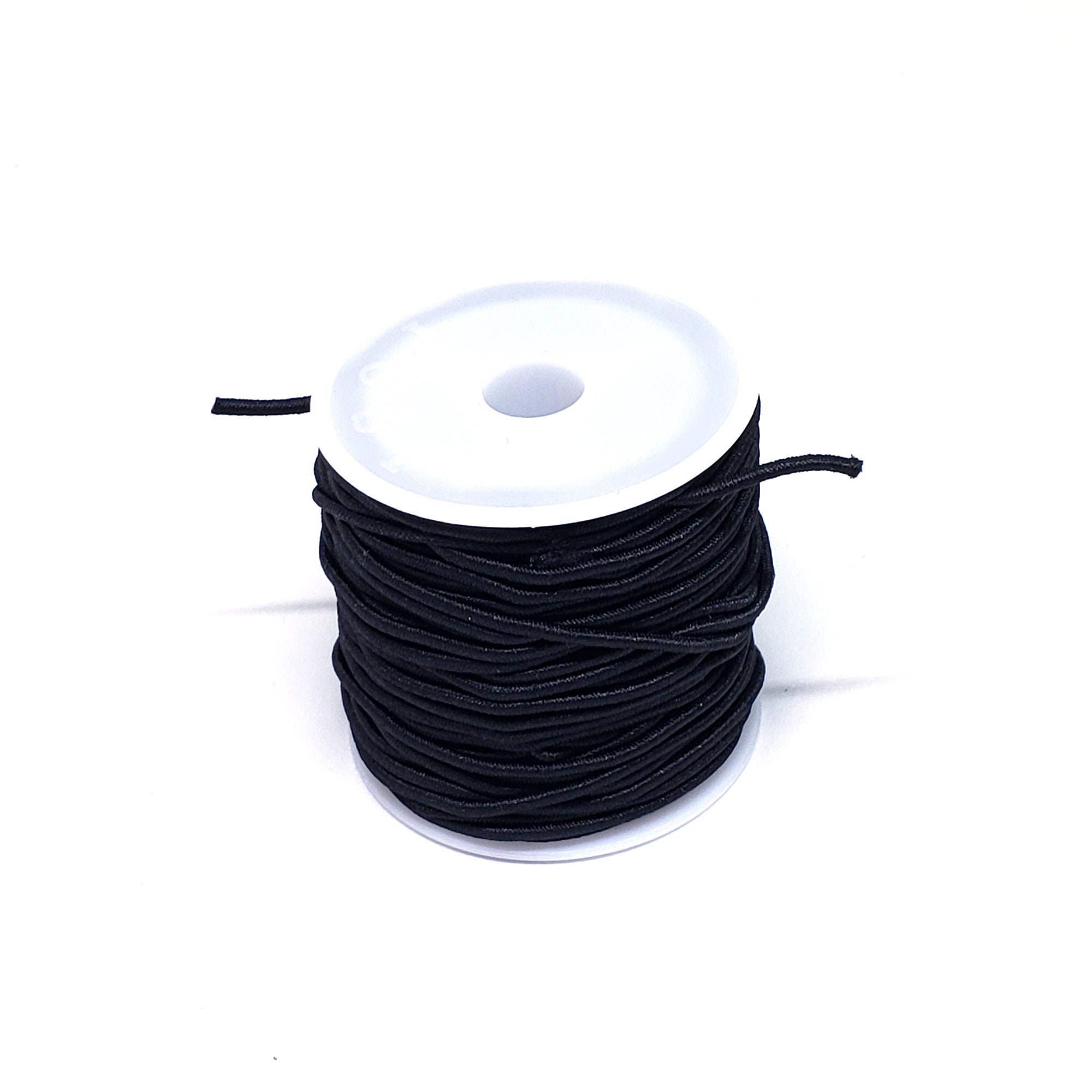 20 Yards Black Elastic String 1mm, Elastic Cord, Stretch Cord, Stretchy  String, Elastic Thread Beading String Cord, Wristlet, Lanyard 