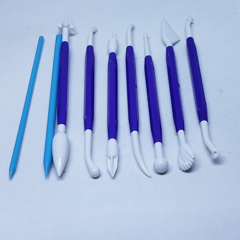 Plastic Clay Tool Sets Light Clay Craft Tools DIY Embossing Etsy