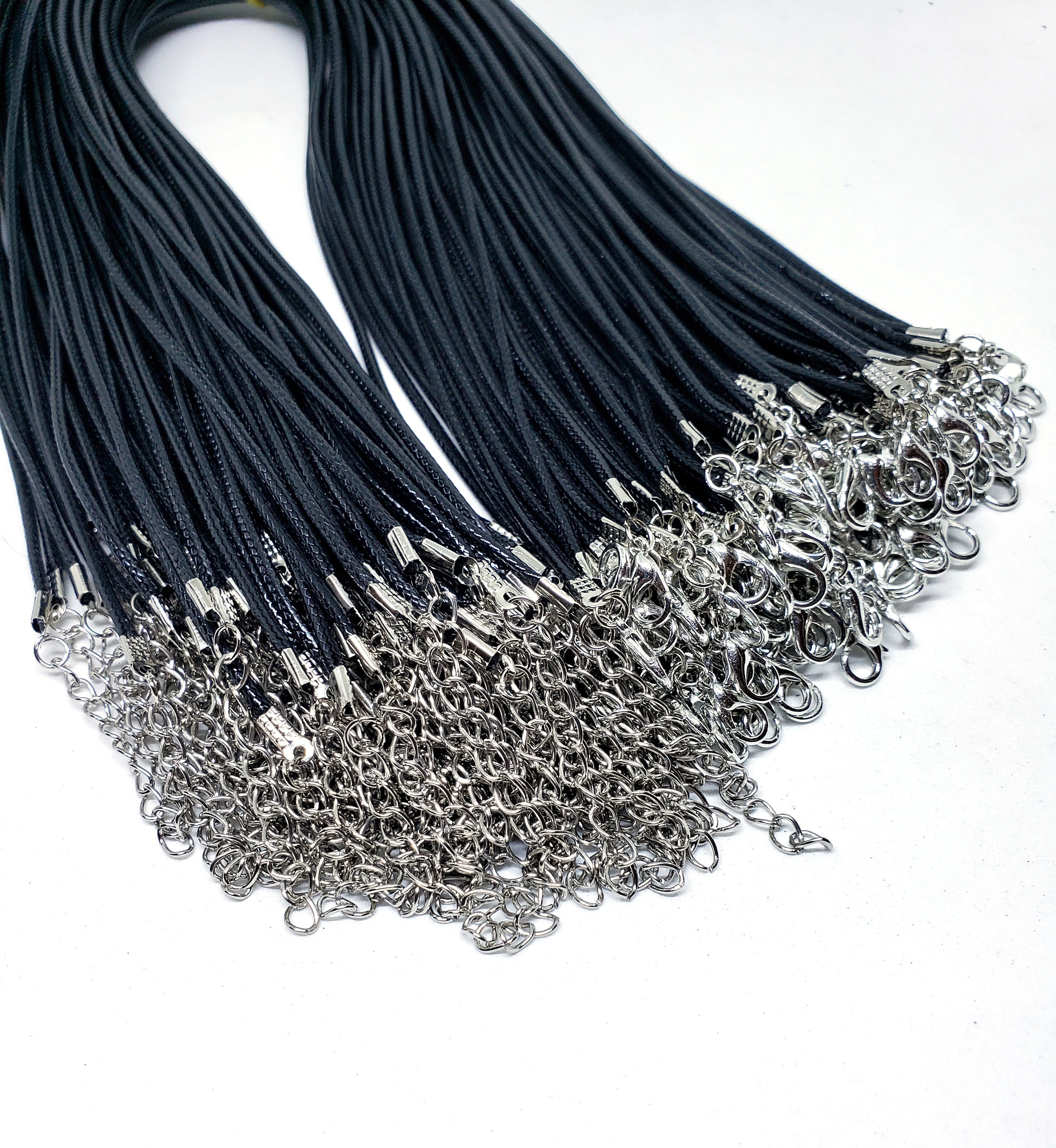 3mm waxed cotton necklace cords 13-36 inches