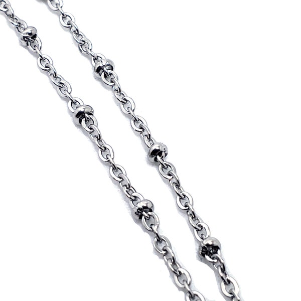 Stainless Steel Satellite Chain 18, 20,30 inches - Finished Chain