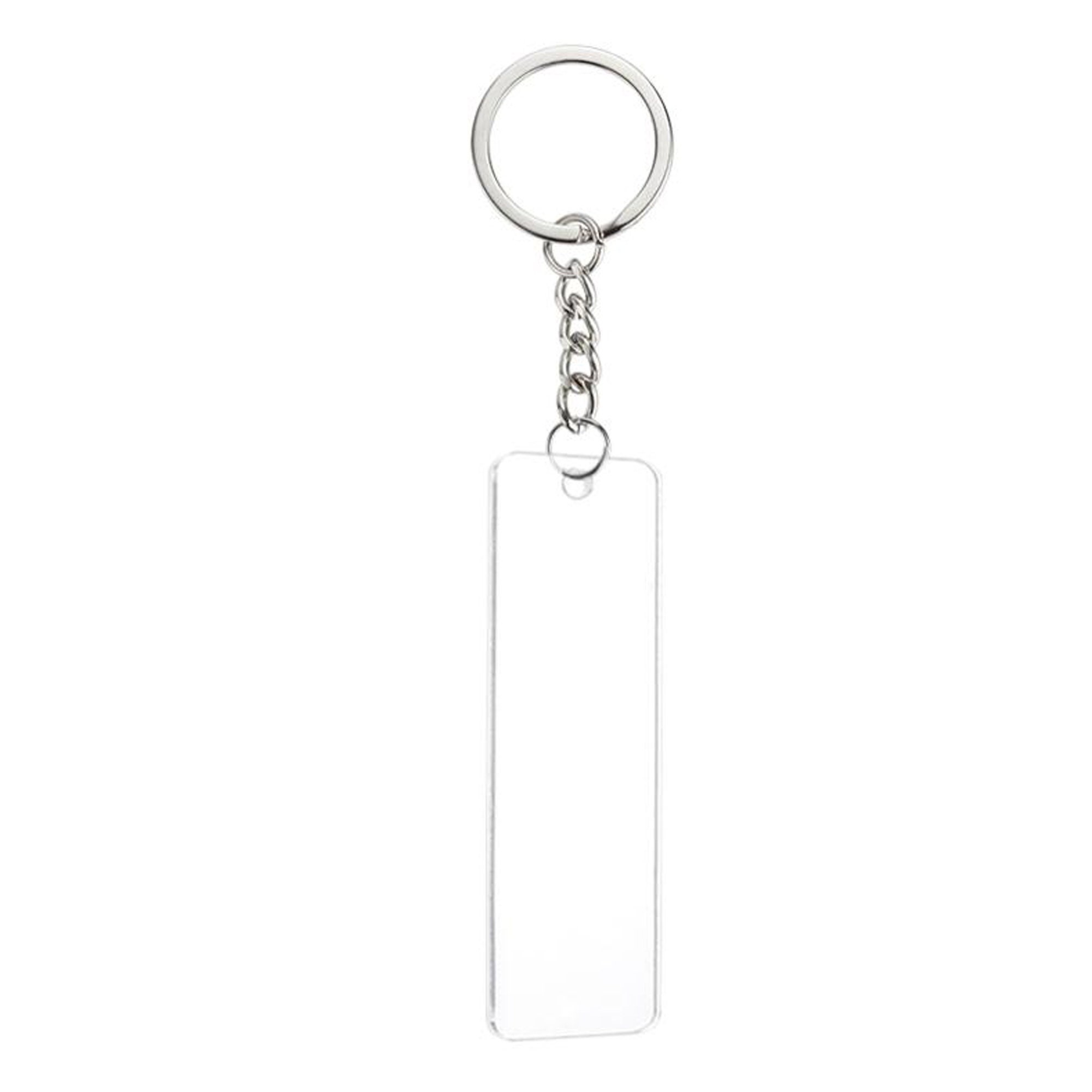 Rowphya acrylic blank keychains, rowphya 200 pcs clear keychain