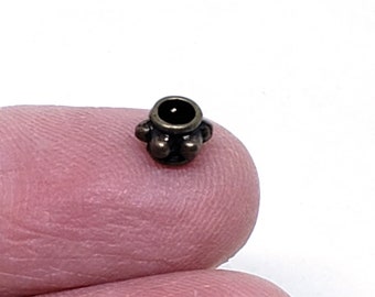 50Pcs. Tibetan Style Alloy Flower Spacer Beads, Antique Bronze, Finding Spacer