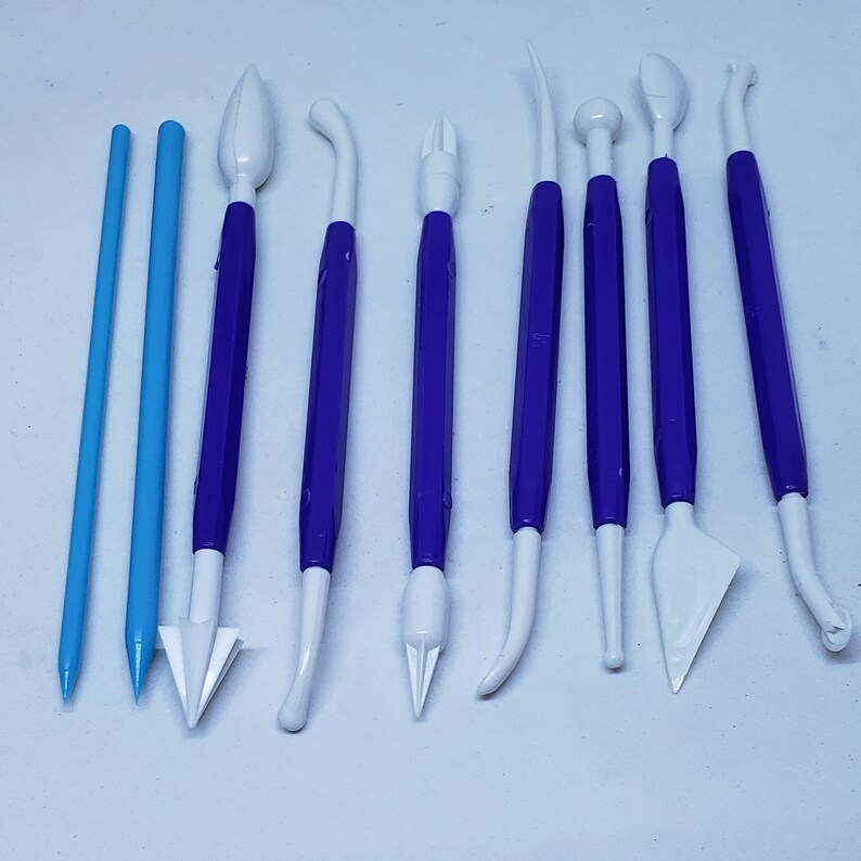 Plastic Clay Tool Sets Light Clay Craft Tools DIY Embossing Etsy