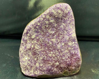 Natural Color Flat Base Amethyst Clusters Vary in size