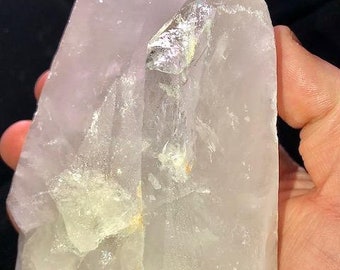 Large Clear and Cloudy Quartz Crystal Natural Point