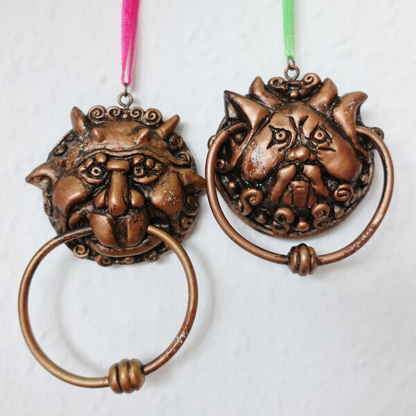 Labyrinth movie inspired door knockers Set pendant hangers decoration for example for your car, room or christmas tree