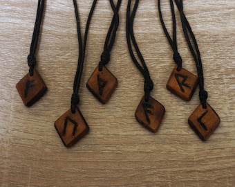Runic Pendant Talisman Necklace - Frey's Aett