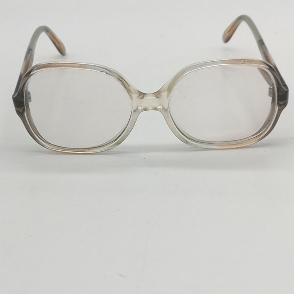 Paire de lunette vintage années 70 monture métal plastique