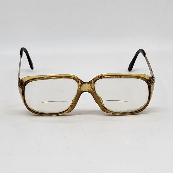 Paire de lunette vintage années 70 monture métal plastique