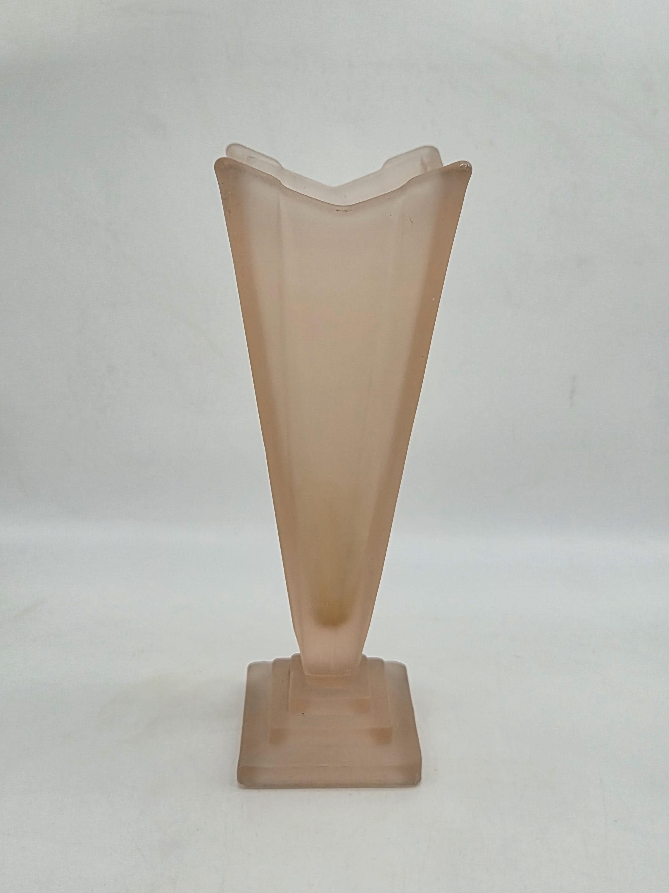 Art Deco Glass Vase - Etsy