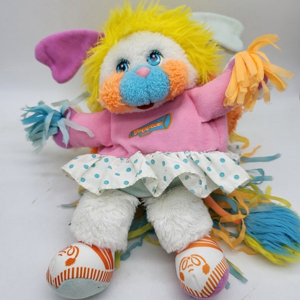 Popples vintage pompom girl supporter majorette peluche