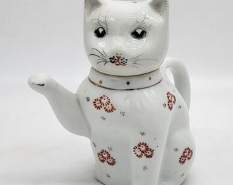 vintage cat ティーポット 猫 enesco 置物 陶器 【公式通販】