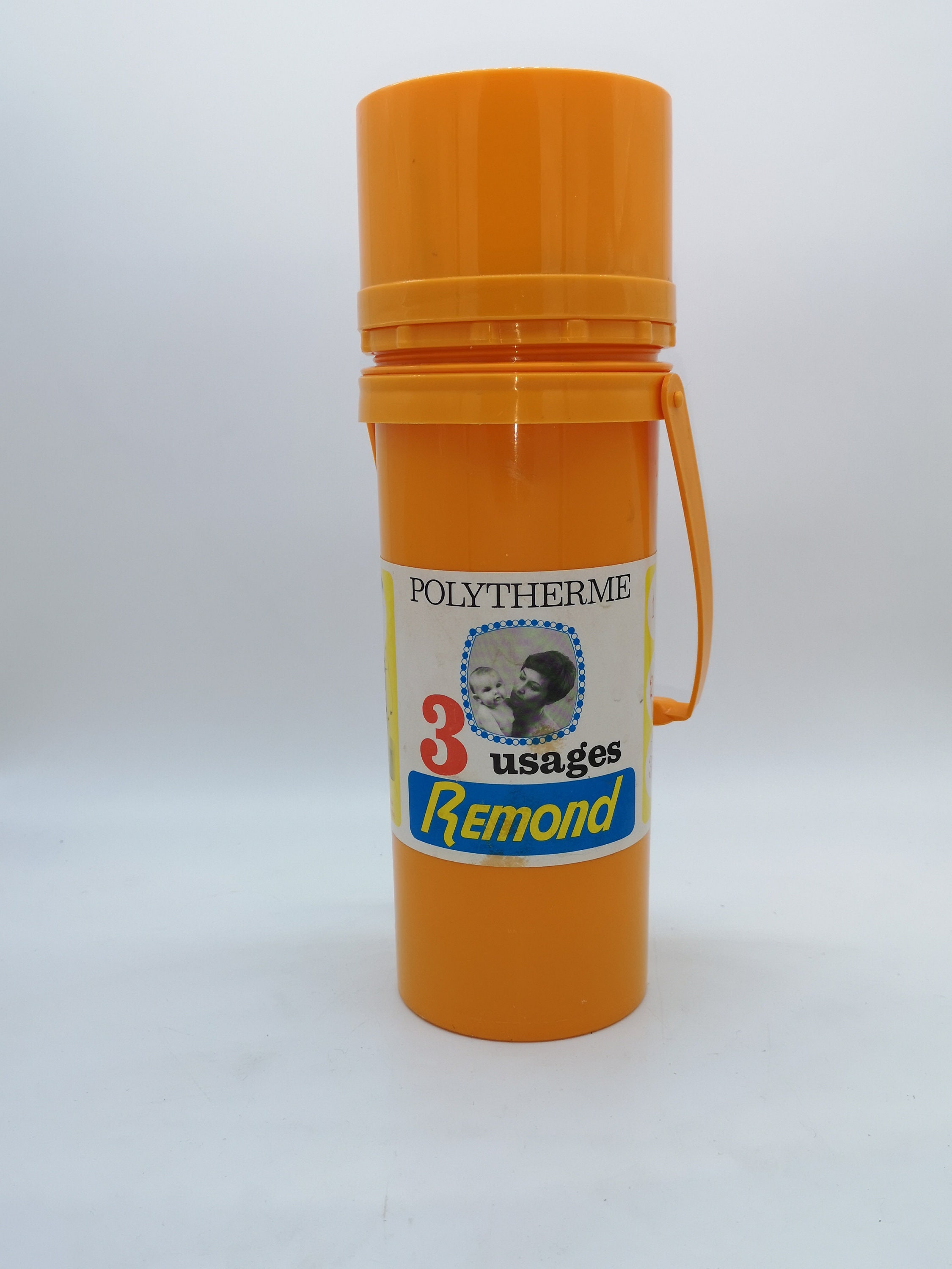 Thermos Fonctionnel Remond Vintage Plastique Orange