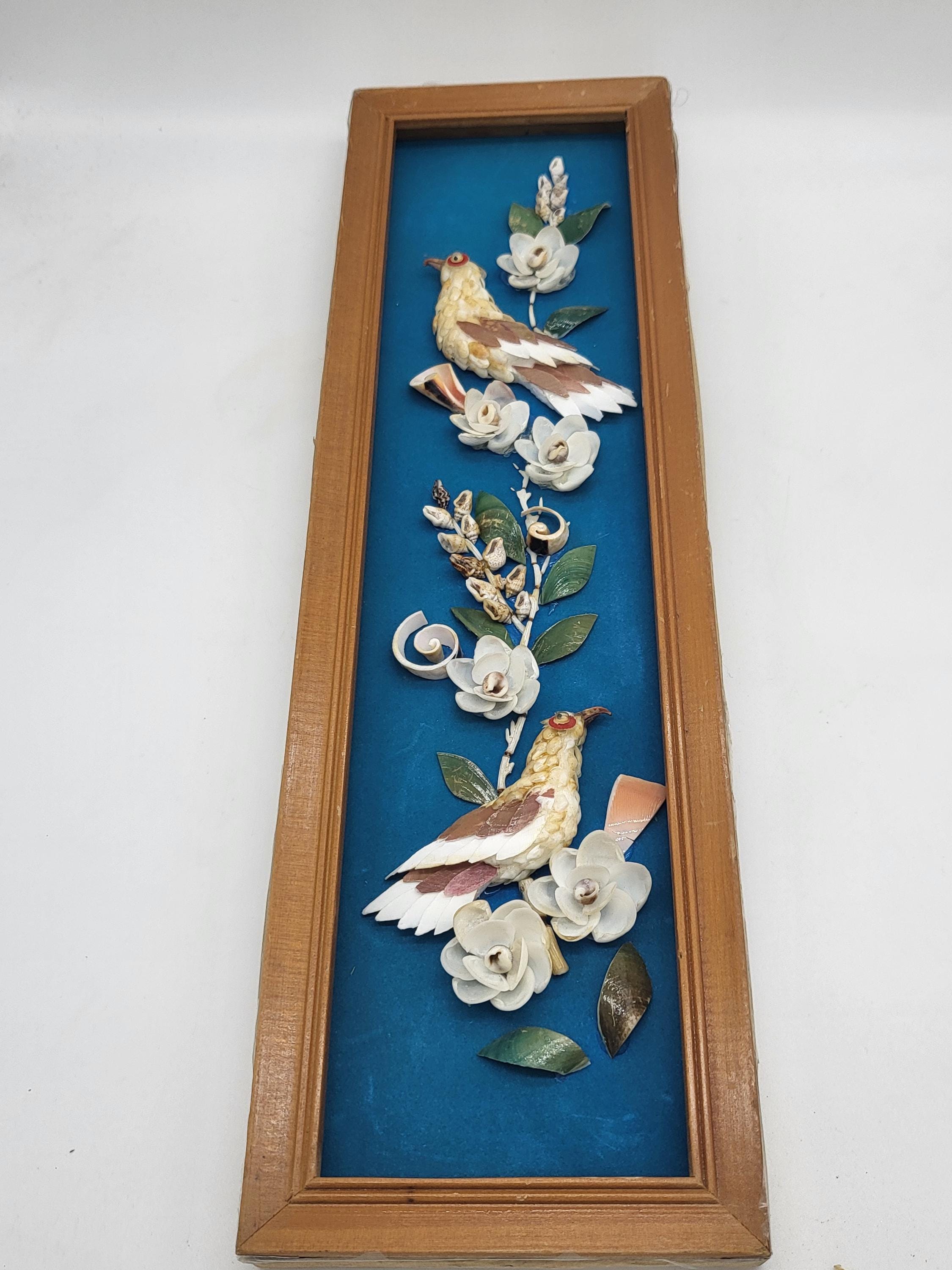 Set De 6 Tableaux Décoratifs Coquillage Bleu - Motif Plage, Sans Cadre, Neufs