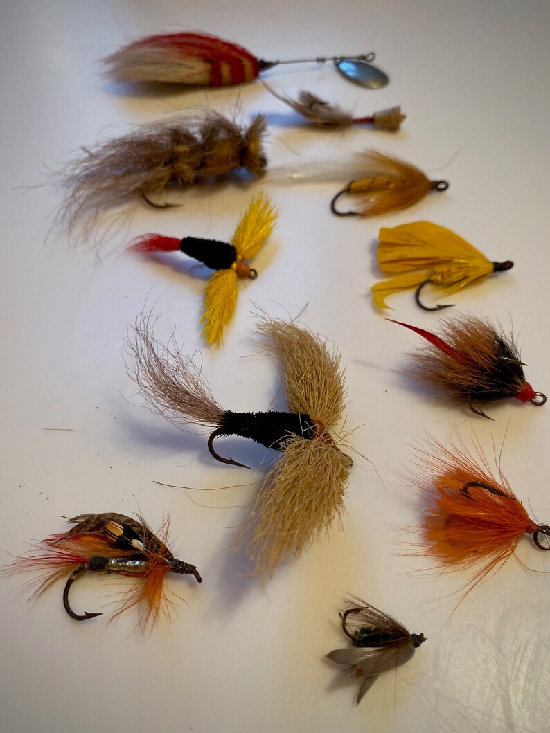 Collection of 11 Vintage Marathon Fly Fishing Lures Etsy