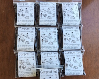 Compost Tea for Plants - 100% Organic Fertilizer - For Indoors, Outdoors, In Pots, Grow Beds, Soil, Hydroponics & Aquaponics