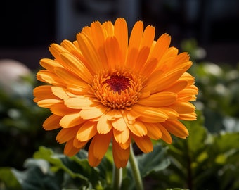 Orange Calendula Flower Herb Seeds - Heirloom, Non GMO - Indoors, Outdoors, In Pots, Grow Beds, Soil, Hydroponics & Aquaponics