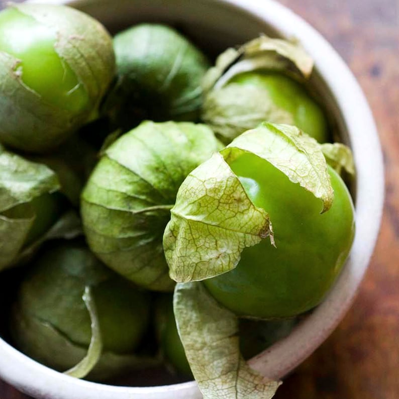 Green Tomatillo Organic Seeds Heirloom Open Pollinated Non Etsy