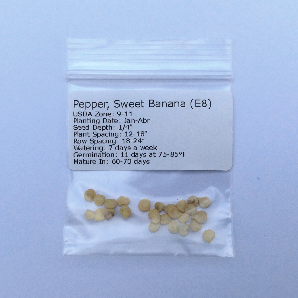 Pepper Sweet Banana Organic Seeds Heirloom Open Pollinated Etsy
