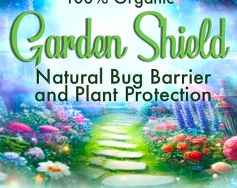 Garden Shield - Barrière naturelle contre les insectes et protection des plantes | 100 % biologique | Poudre super facile à mélanger, il suffit d'ajouter de l'eau