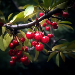 Rote Kirschsamen - Organisch, Erbstück, offen bestäubt, nicht GMO - wachsen drinnen, draußen, in Töpfen, Zuchtbeeten, Erde, Hydroponik und Aquaponik