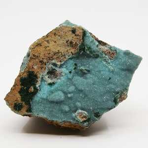 Druzy Dolomit mit Malachit