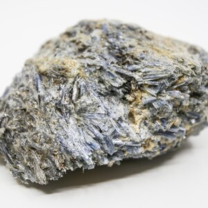 Blue Kyanite with Mica and Calcite