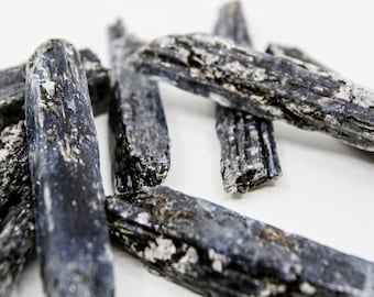 Natural Smoky Blue and Black Kyanite