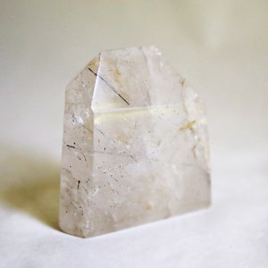Clear Quartz with Tourmaline Rutiles