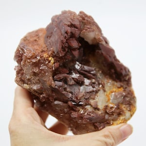 Natural Hematite Quartz Cluster