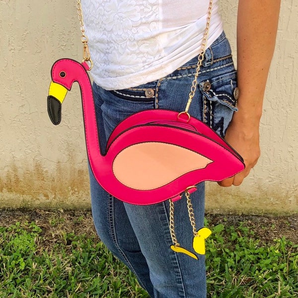 Flamingo Purse Etsy