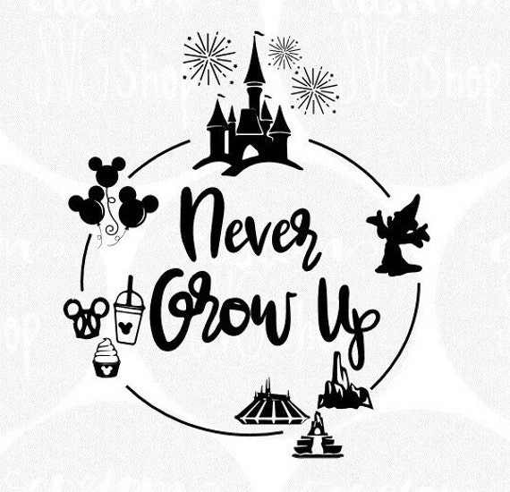 Download Never grow up Disney trip t-shirt design SVG and DXF cut ...