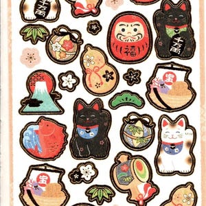 Stickers chats porte-bonheur - Japon
