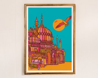 Pink Travel And Animal Art Prints Cards By Freyaniamhdesignshop