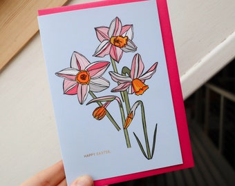 Daffodil Happy Easter Card